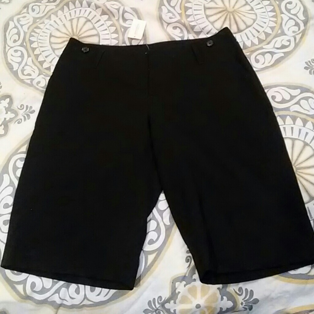 The Limited Black Bermuda Dress Shorts